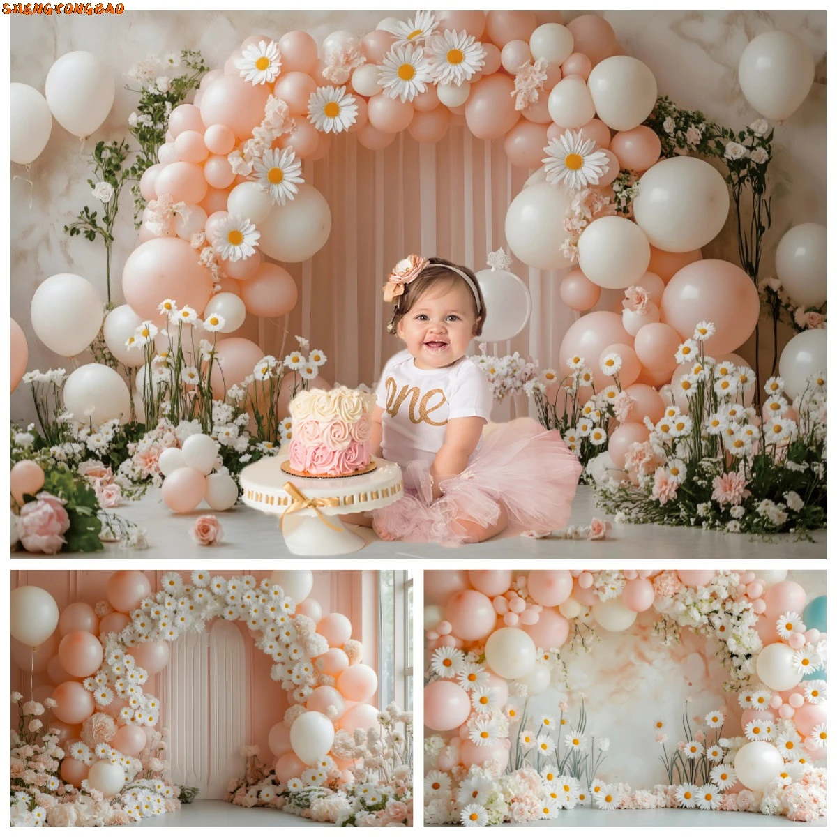 Girls Birthday Party Decoration Photography Backdrop Colorful Balloon Flower Cake Smash Table Decor Baby Shower Photo Background
Girls Birthday Party Decoration Photography Backdrop Colorful Balloon Flower Cake Smash Table Decor Baby Shower Photo Background