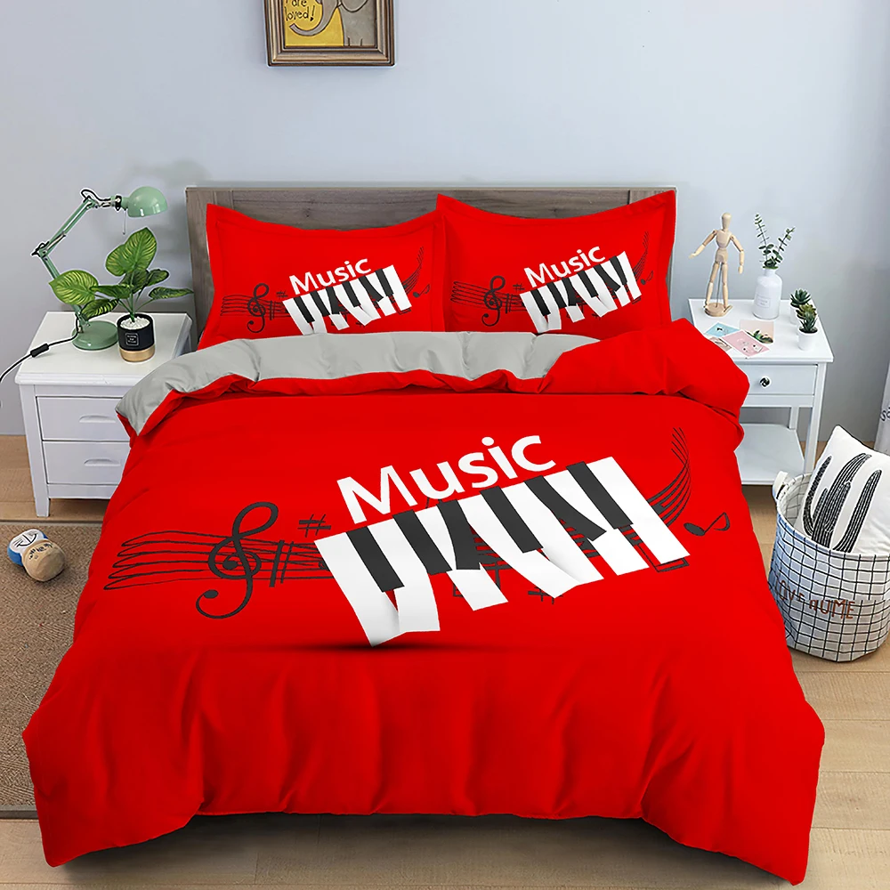 Music Duvet Cover Set 3D Print Music Note White Black Comforter Cover For Boys Girls Teens Polyester Bedding Set King Queen Size
Music Duvet Cover Set 3D Print Music Note White Black Comforter Cover For Boys Girls Teens Polyester Bedding Set King Queen Size