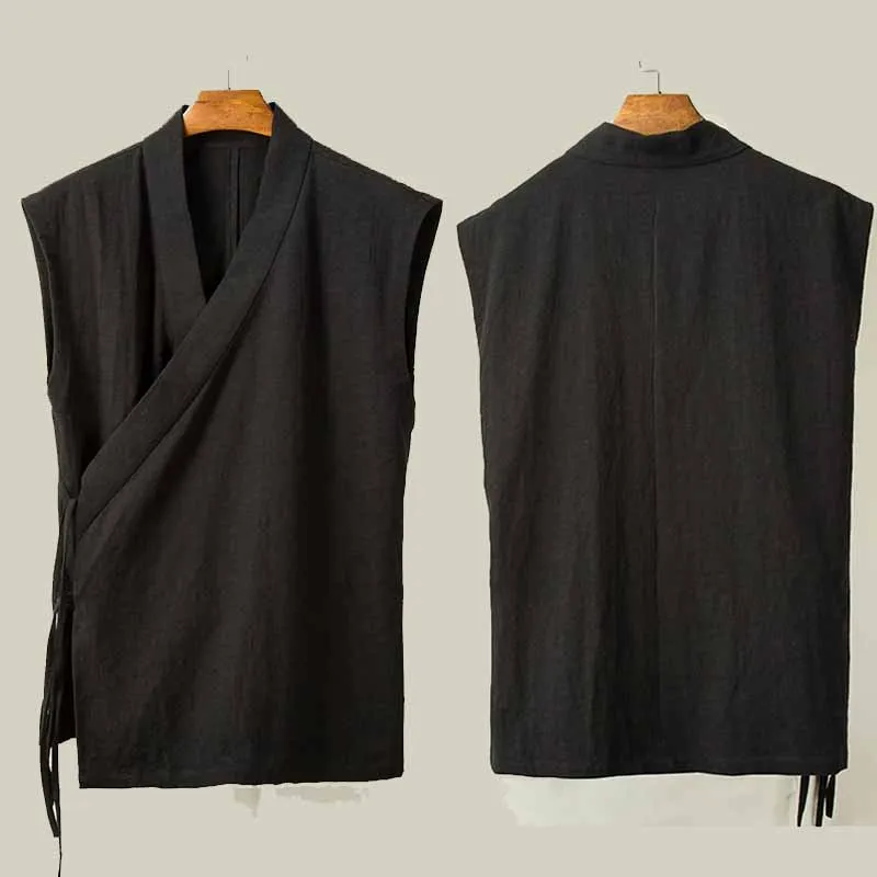 Chinese Vintage Hanfu Tops Vest Linen Cotton Sleeveless Strap Taoist Robe Men's Tang Plus Size Summer Vintage Tea Zen
Chinese Vintage Hanfu Tops Vest Linen Cotton Sleeveless Strap Taoist Robe Men's Tang Plus Size Summer Vintage Tea Zen