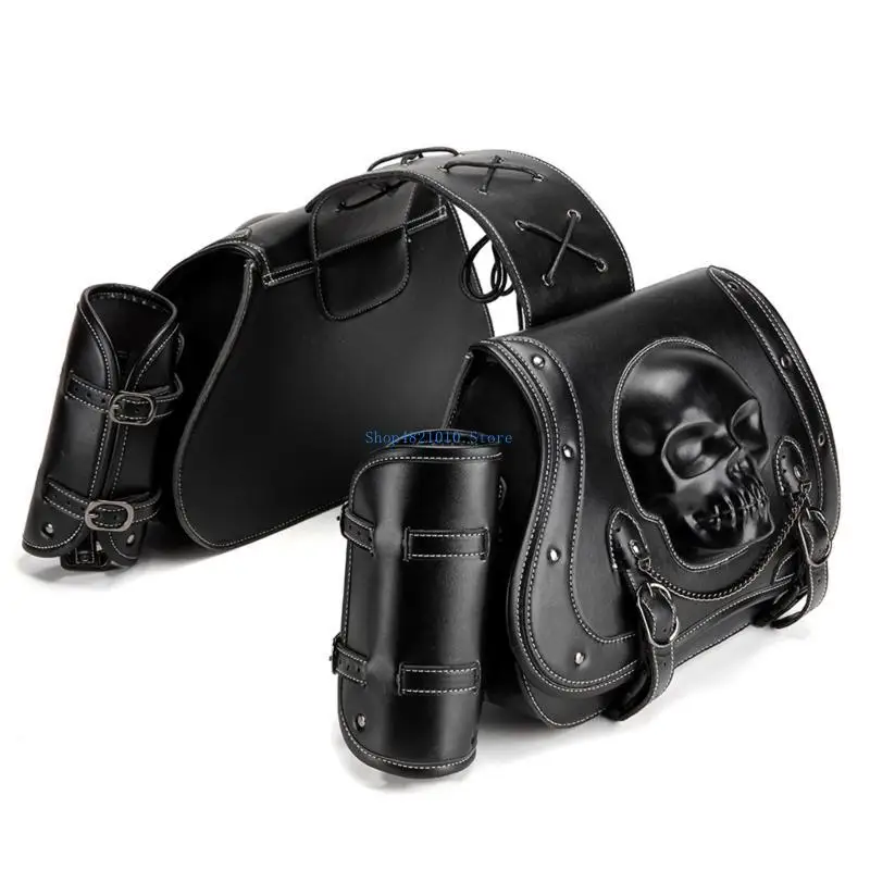 T3LF Punk Motorcycle Saddlebags Waterproof PU Leather Side Bags Easy Install Saddlebags Motorcycle Accessory for Bike
T3LF Punk Motorcycle Saddlebags Waterproof PU Leather Side Bags Easy Install Saddlebags Motorcycle Accessory for Bike