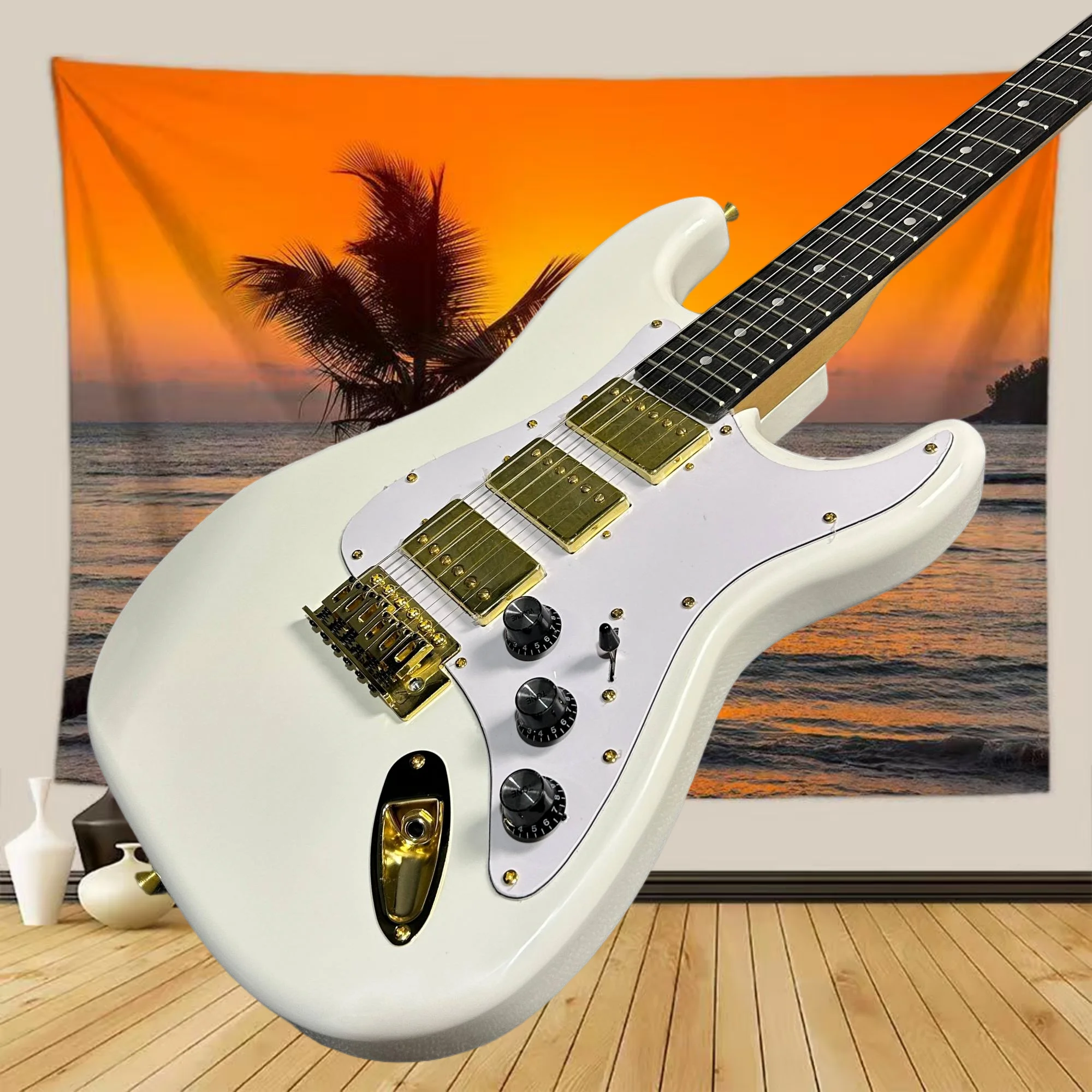 39 Inch Yellow Golden STS0S Electric Guitar Rosewood Neck Mahogany Body HHH Pickup Classic Rock Free Shipping
39 Inch Yellow Golden STS0S Electric Guitar Rosewood Neck Mahogany Body HHH Pickup Classic Rock Free Shipping