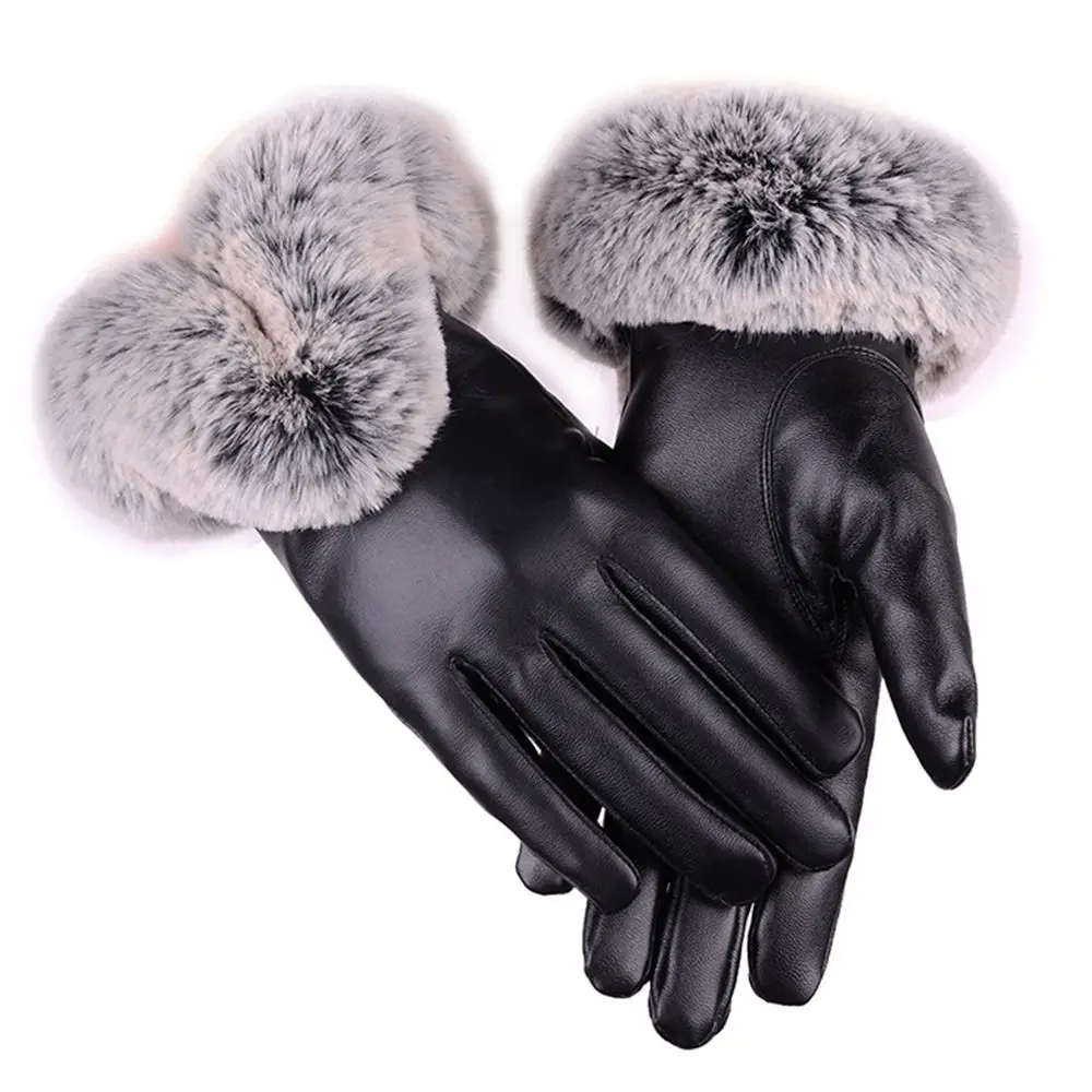 Cycling Women Leather Gloves Ski Touch Screen Fur Wrist Mittens Winter Warm Gloves Gloves
Cycling Women Leather Gloves Ski Touch Screen Fur Wrist Mittens Winter Warm Gloves Gloves