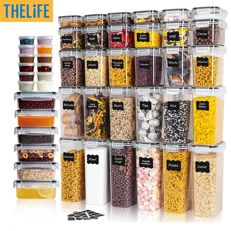 48 Pack Food Storage Containers with Lids,Kitchen storage containers for Pantry Organizers and Storage with Labels & Marker pen
48 Pack Food Storage Containers with Lids,Kitchen storage containers for Pantry Organizers and Storage with Labels & Marker pen