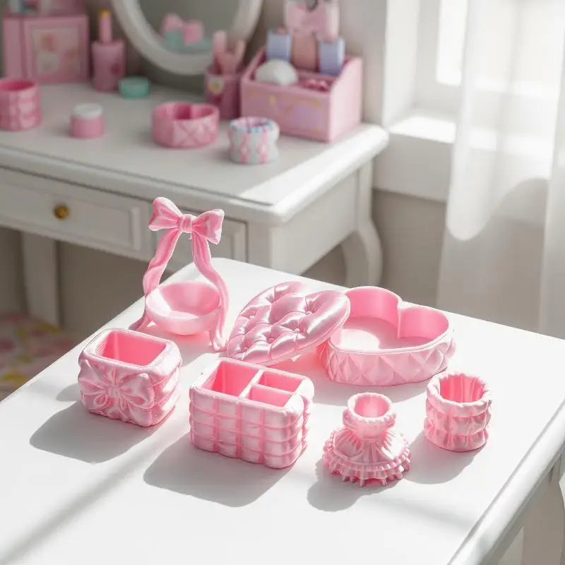 Miniature Cosmetic Storage Box Dollhouse Mini Pink Storage Case Model Dollhouse Decor Toy Accessories Micro Scene Photo Props
Miniature Cosmetic Storage Box Dollhouse Mini Pink Storage Case Model Dollhouse Decor Toy Accessories Micro Scene Photo Props