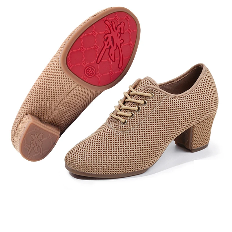 Women's Summer Mesh Dance Shoes High Heel Soft Bottom Teacher Water Soldier Square Dance Shoes Latin Dance Shoes Rubber Sole
Women's Summer Mesh Dance Shoes High Heel Soft Bottom Teacher Water Soldier Square Dance Shoes Latin Dance Shoes Rubber Sole