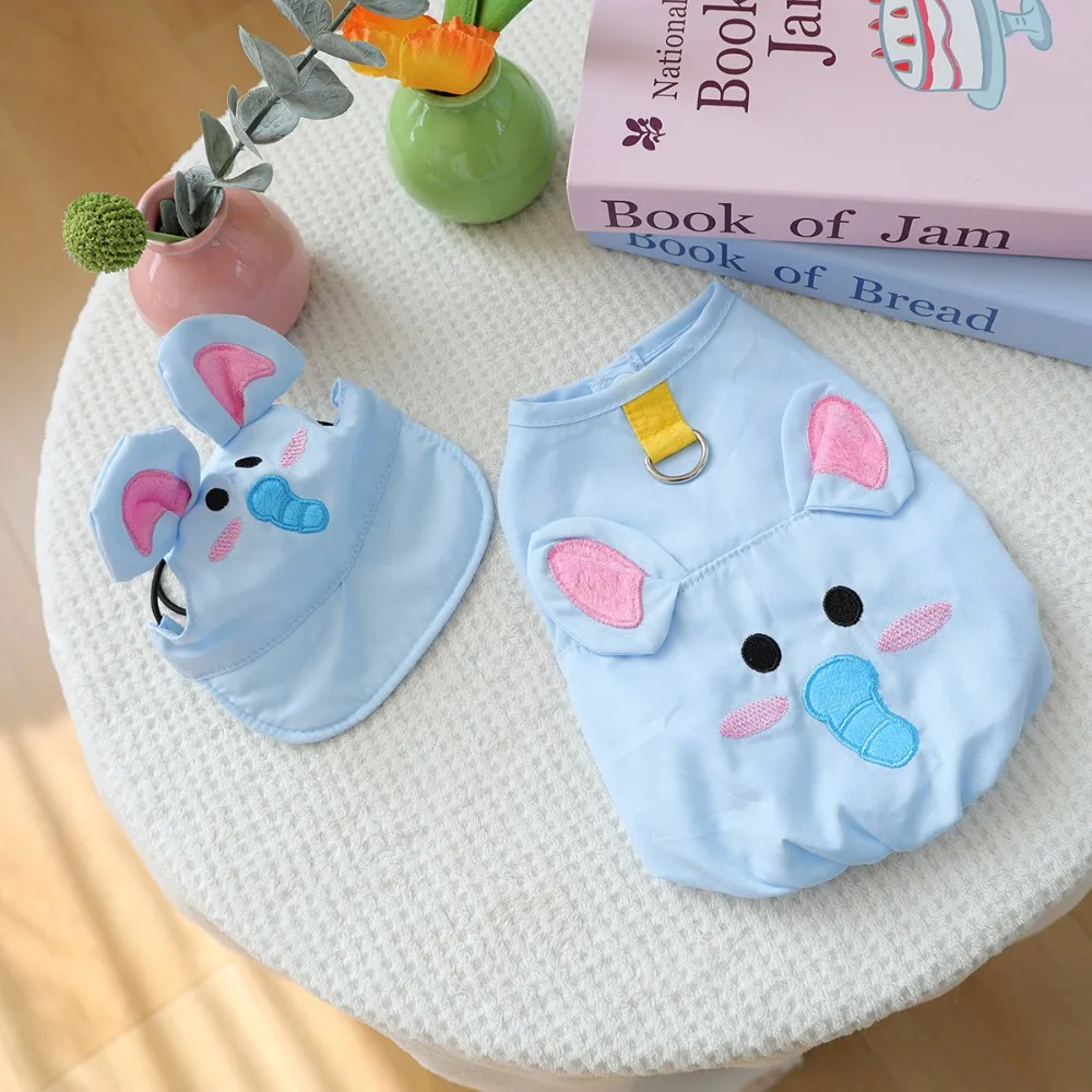 Breathable Pet Dog Elephant Vest Sun Protection Soft Dog Sweatshirt with Sun Hat Comfortable Pet Pullover For Small Dog Cat
Breathable Pet Dog Elephant Vest Sun Protection Soft Dog Sweatshirt with Sun Hat Comfortable Pet Pullover For Small Dog Cat