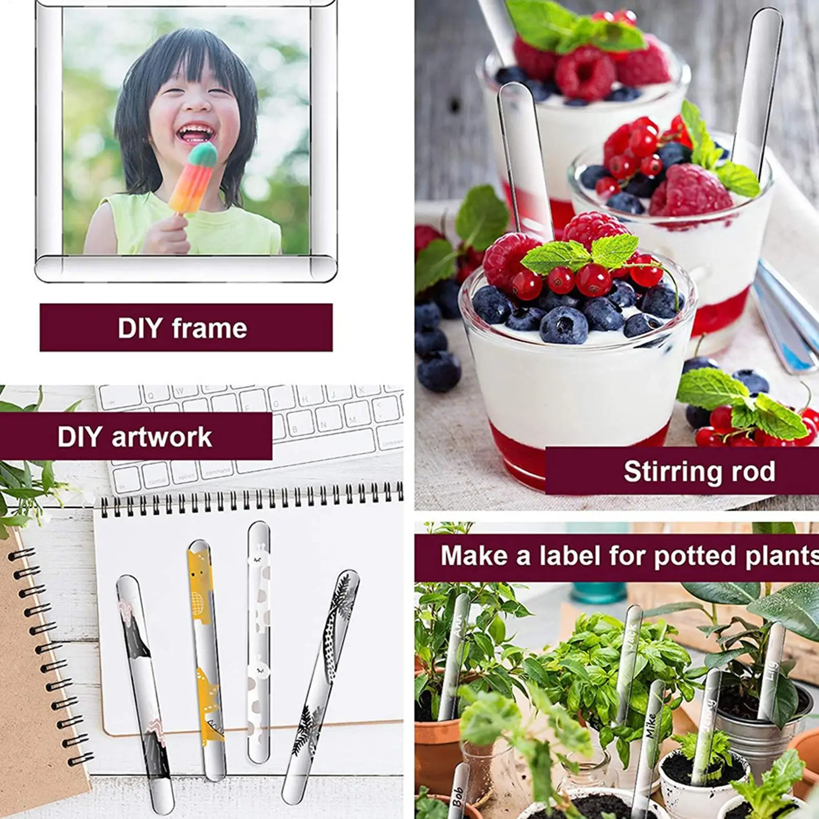Acrylic Sticks For Cake Toppers Reusable 50 Pieces 4.5 Inch DIY Clear Ice Pop Sticks For Cake Chocolate Bar Candy Home Bakery
Acrylic Sticks For Cake Toppers Reusable 50 Pieces 4.5 Inch DIY Clear Ice Pop Sticks For Cake Chocolate Bar Candy Home Bakery