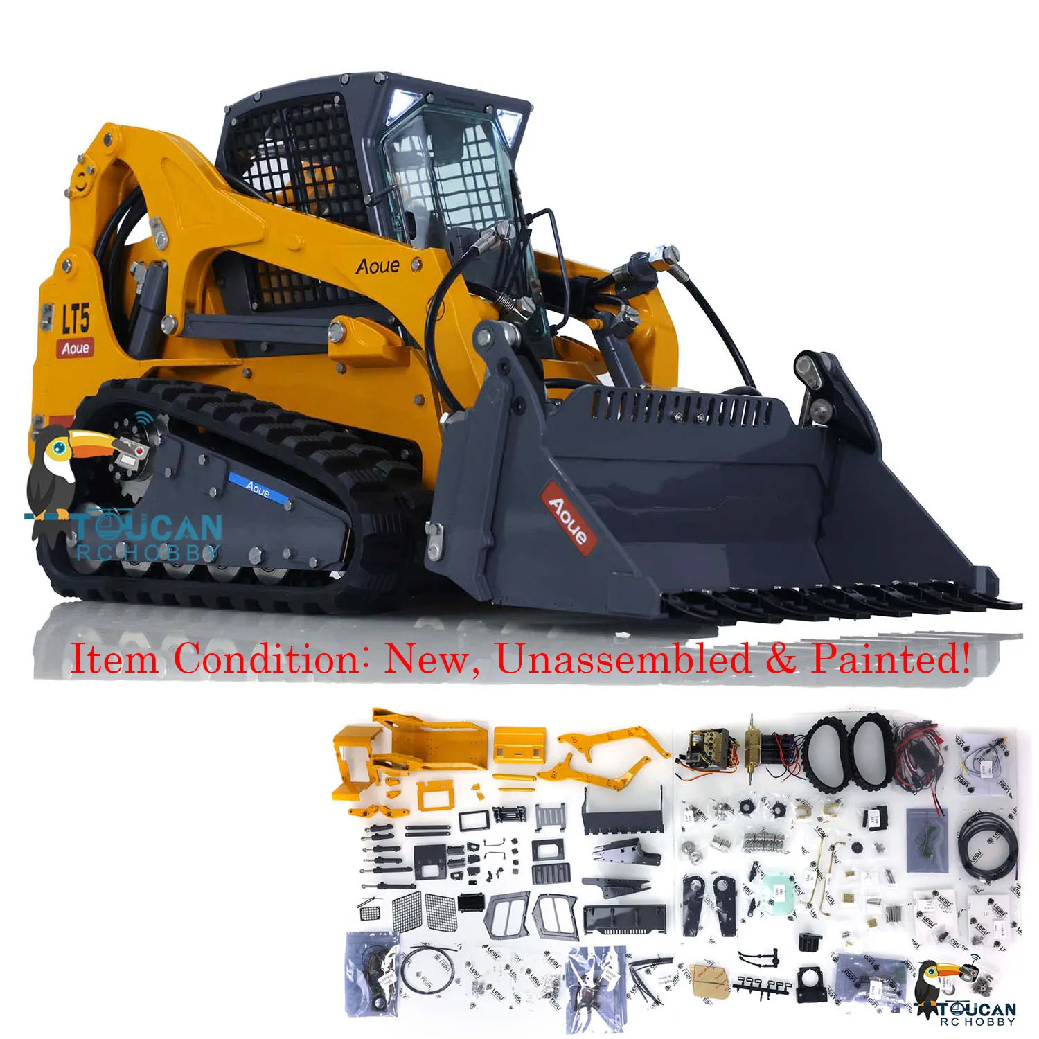 Toy 1/14 Lesu Aoue Lt5 RC Hydraulic Loader Metal Skid-Steer Tracked Car Sounds Toucan Earth Mover Painted Thzh1323
Toy 1/14 Lesu Aoue Lt5 RC Hydraulic Loader Metal Skid-Steer Tracked Car Sounds Toucan Earth Mover Painted Thzh1323