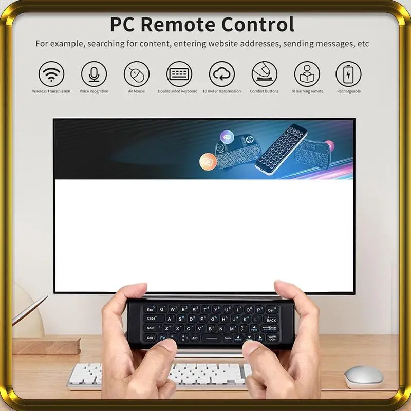 -A95Z Universal 2.4G Wireless Remote Control Keyboard Air Mouse For Android TV Box Mini PC HTPC With IR Learning
-A95Z Universal 2.4G Wireless Remote Control Keyboard Air Mouse For Android TV Box Mini PC HTPC With IR Learning