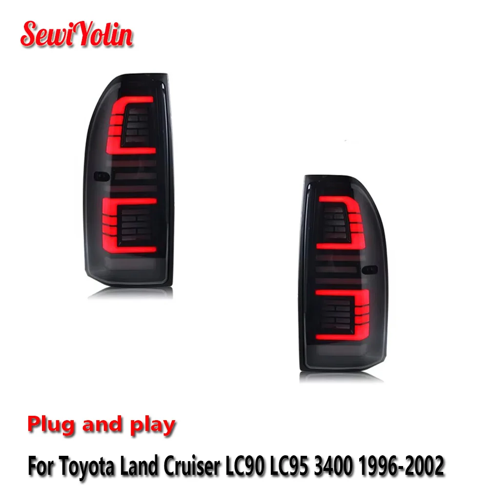Автомобильные светодиодные задние фонари, аксессуары для Toyota Land Cruiser LC90 LC95 3400 1996-2002, противотуманные фары DRL, стоп-сигнал, указатель поворота Plug and Play
Автомобильные светодиодные задние фонари, аксессуары для Toyota Land Cruiser LC90 LC95 3400 1996-2002, противотуманные фары DRL, стоп-сигнал, указатель поворота Plug and Play