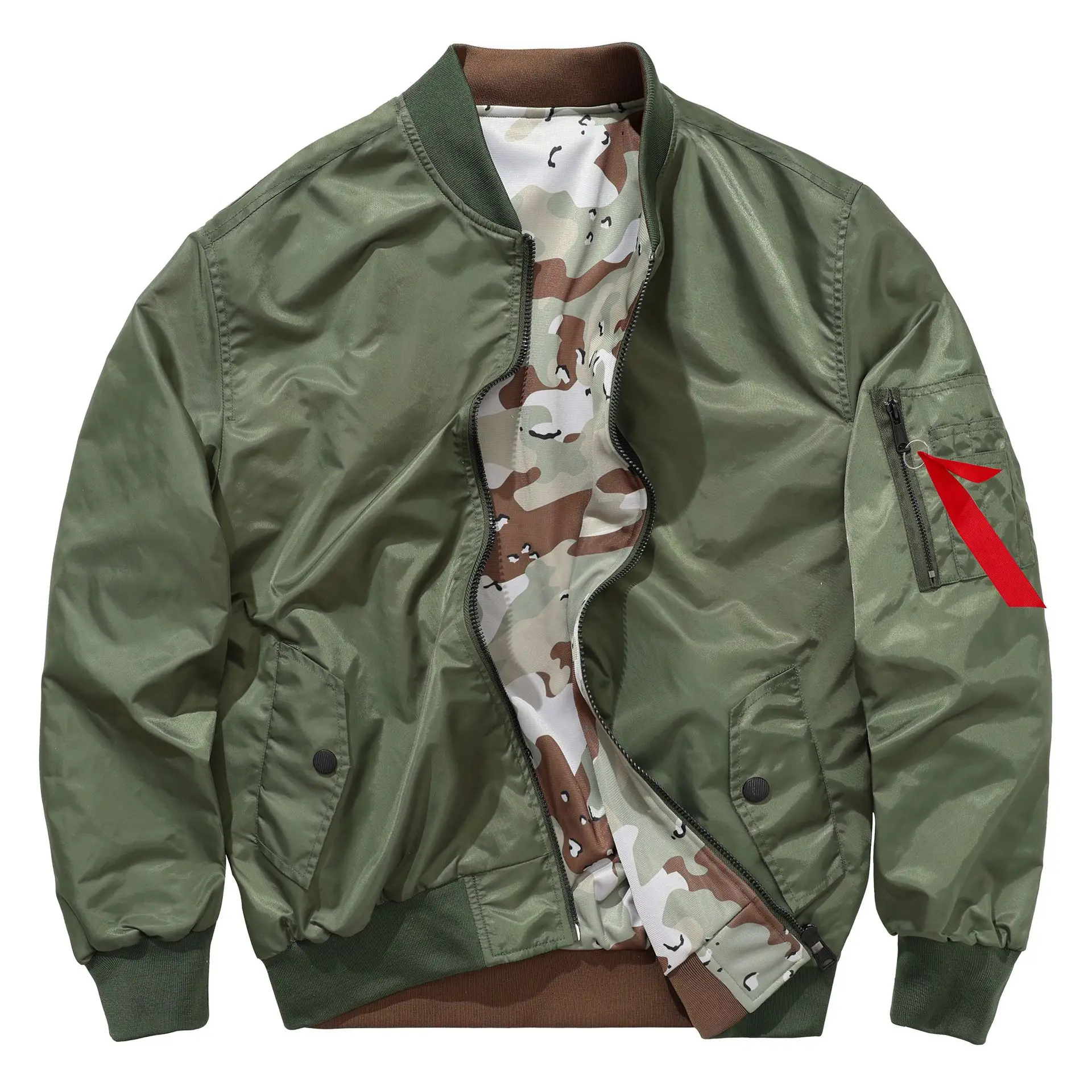 Autumn Men Bomber Jacket New Streetwear Stand Collar Long Sleeve Male Coat Windproof Oversize Two-sided Man Baseball Uniform
Autumn Men Bomber Jacket New Streetwear Stand Collar Long Sleeve Male Coat Windproof Oversize Two-sided Man Baseball Uniform