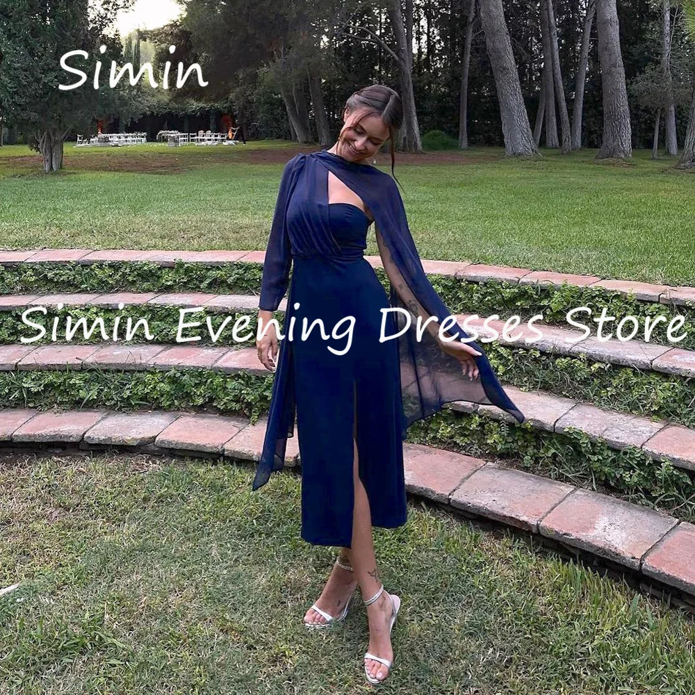 Simin Satin Mermaid O-neck Ruffle Lace Elegant Formal Prom Gown Arab Tea-length Evening Elegant Party dresses for women 2023
Simin Satin Mermaid O-neck Ruffle Lace Elegant Formal Prom Gown Arab Tea-length Evening Elegant Party dresses for women 2023