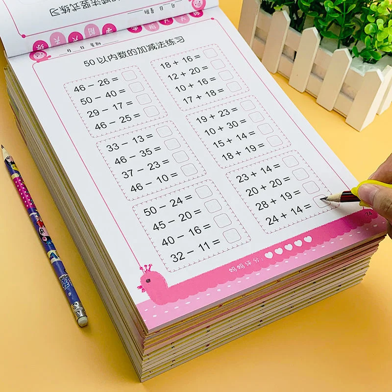 9Books/Sets of Children's Addition and Subtraction Learning Mathematics Age 3-9 Exercise Book for Student Textbook Math Question
9Books/Sets of Children's Addition and Subtraction Learning Mathematics Age 3-9 Exercise Book for Student Textbook Math Question
