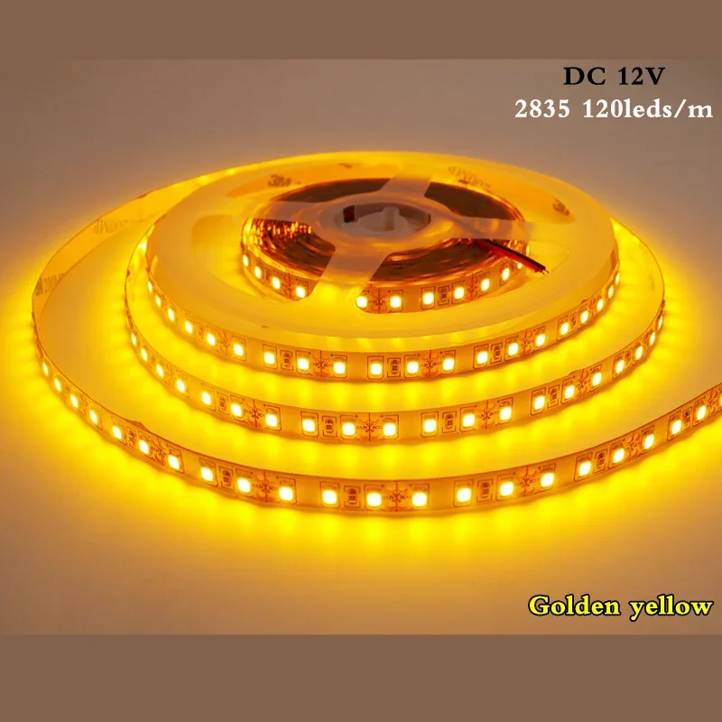 Golden Yellow,White,Warm White Flexible LED Strip Light DC 12V 5M 2835 SMD 120 Leds/M NO-Waterproof IP20
Golden Yellow,White,Warm White Flexible LED Strip Light DC 12V 5M 2835 SMD 120 Leds/M NO-Waterproof IP20
