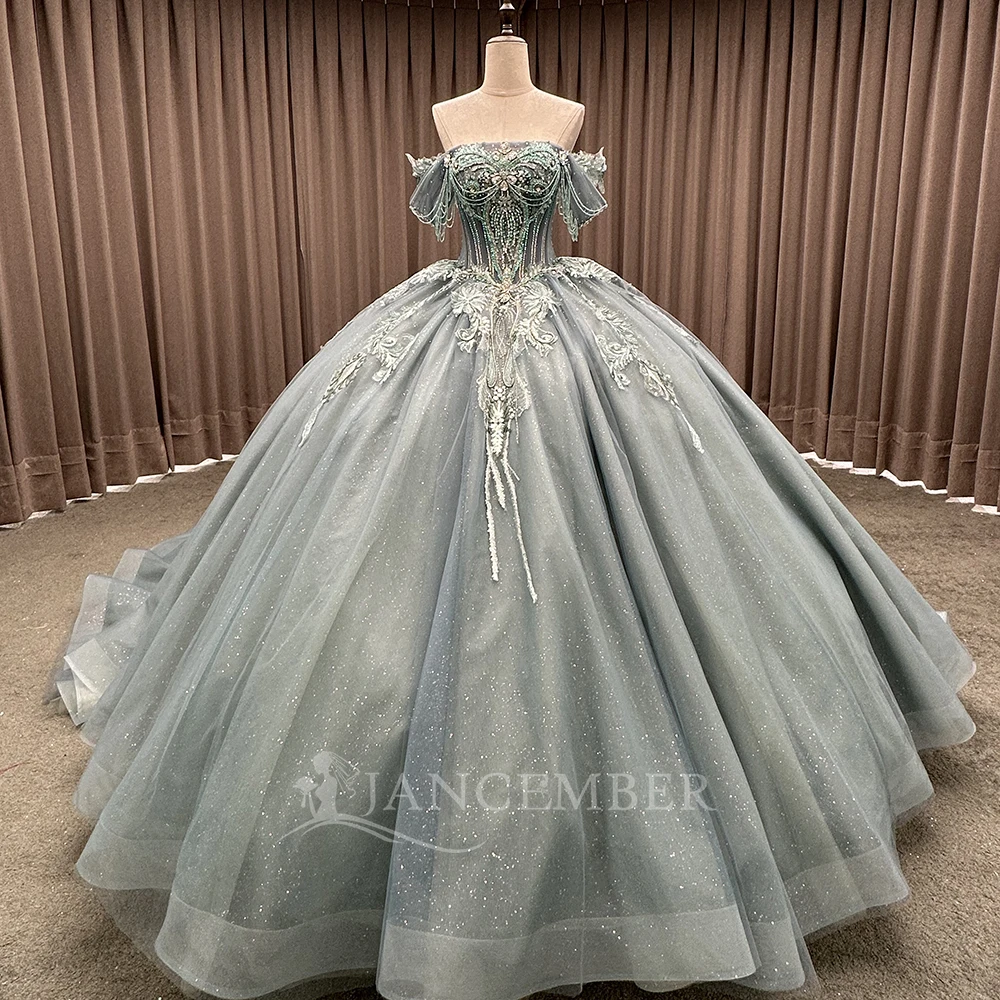 Customized Beaded Crystals Quinceanera Dress Ball Gown Boat Neck Long Prom Party Dress Sweet 16 Party Gowns vestidos de 15 años
Customized Beaded Crystals Quinceanera Dress Ball Gown Boat Neck Long Prom Party Dress Sweet 16 Party Gowns vestidos de 15 años