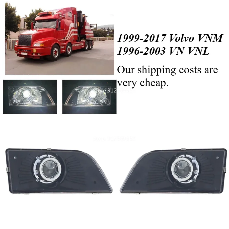 1pair LED Headlights Assembly Compatible with 1999-2017 Volvo VNM and 1996-2003 VN VNL Semi Trucks
1pair LED Headlights Assembly Compatible with 1999-2017 Volvo VNM and 1996-2003 VN VNL Semi Trucks