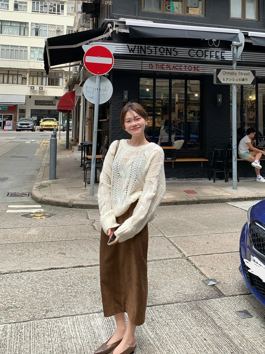 Вязаный крючком свитер Lazy Zoe, повседневный свободный круглый вязаный топ Ne Color Thi Needle Twisted Flower, женский модный
Вязаный крючком свитер Lazy Zoe, повседневный свободный круглый вязаный топ Ne Color Thi Needle Twisted Flower, женский модный