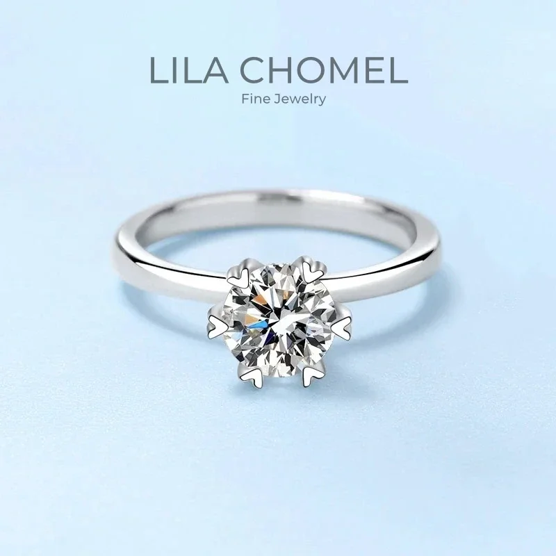 WOMEN Wedding Band PT950 Platinum Birthday Gift Rings Six pronged 1CT VVS1 D Color Moissanite Diamond Girlfriend Valentine's Day
WOMEN Wedding Band PT950 Platinum Birthday Gift Rings Six pronged 1CT VVS1 D Color Moissanite Diamond Girlfriend Valentine's Day
