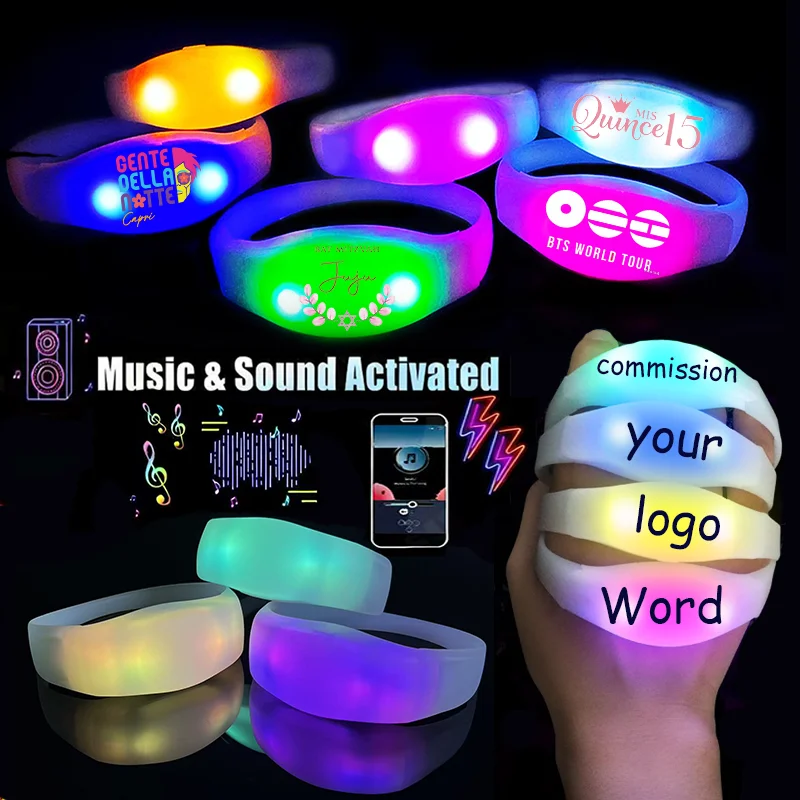 10-50Pcs Music & Sound Activated Led Bracelet for Wedding Glow Bracelet Light Up Bracelet Birthday Glow in The Dark Party Favor
10-50Pcs Music & Sound Activated Led Bracelet for Wedding Glow Bracelet Light Up Bracelet Birthday Glow in The Dark Party Favor