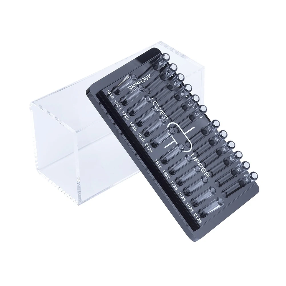 Orthodontic Dental Material Dentistry Arch wire Storage Box Acrylic Dispenser Placement Box Round Wire Organizer Case Laboratory
Orthodontic Dental Material Dentistry Arch wire Storage Box Acrylic Dispenser Placement Box Round Wire Organizer Case Laboratory