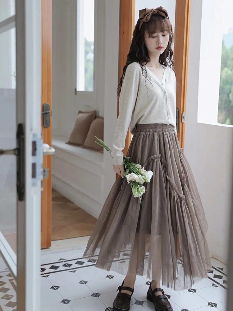 Retro High Waist Skirt Asymmetrical A-Line Skirt Polyester Fabric Vintage Sle Women's Faion Spring Collection
Retro High Waist Skirt Asymmetrical A-Line Skirt Polyester Fabric Vintage Sle Women's Faion Spring Collection
