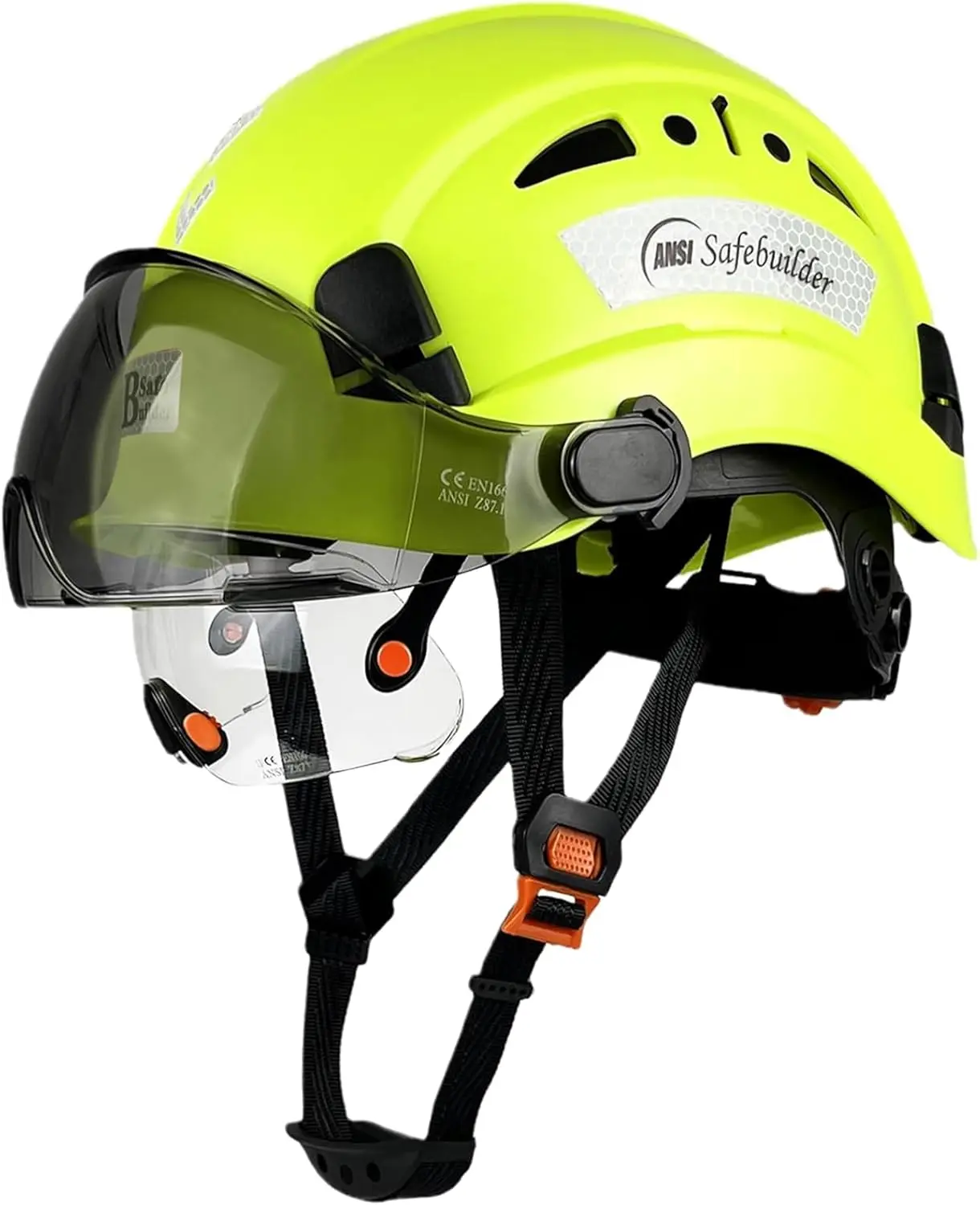 Industrial Safety Helmet with Visor, ABS Hard Hat, Adjustable Ventilation for Construction Head Protection ANSI Z89.1
Industrial Safety Helmet with Visor, ABS Hard Hat, Adjustable Ventilation for Construction Head Protection ANSI Z89.1