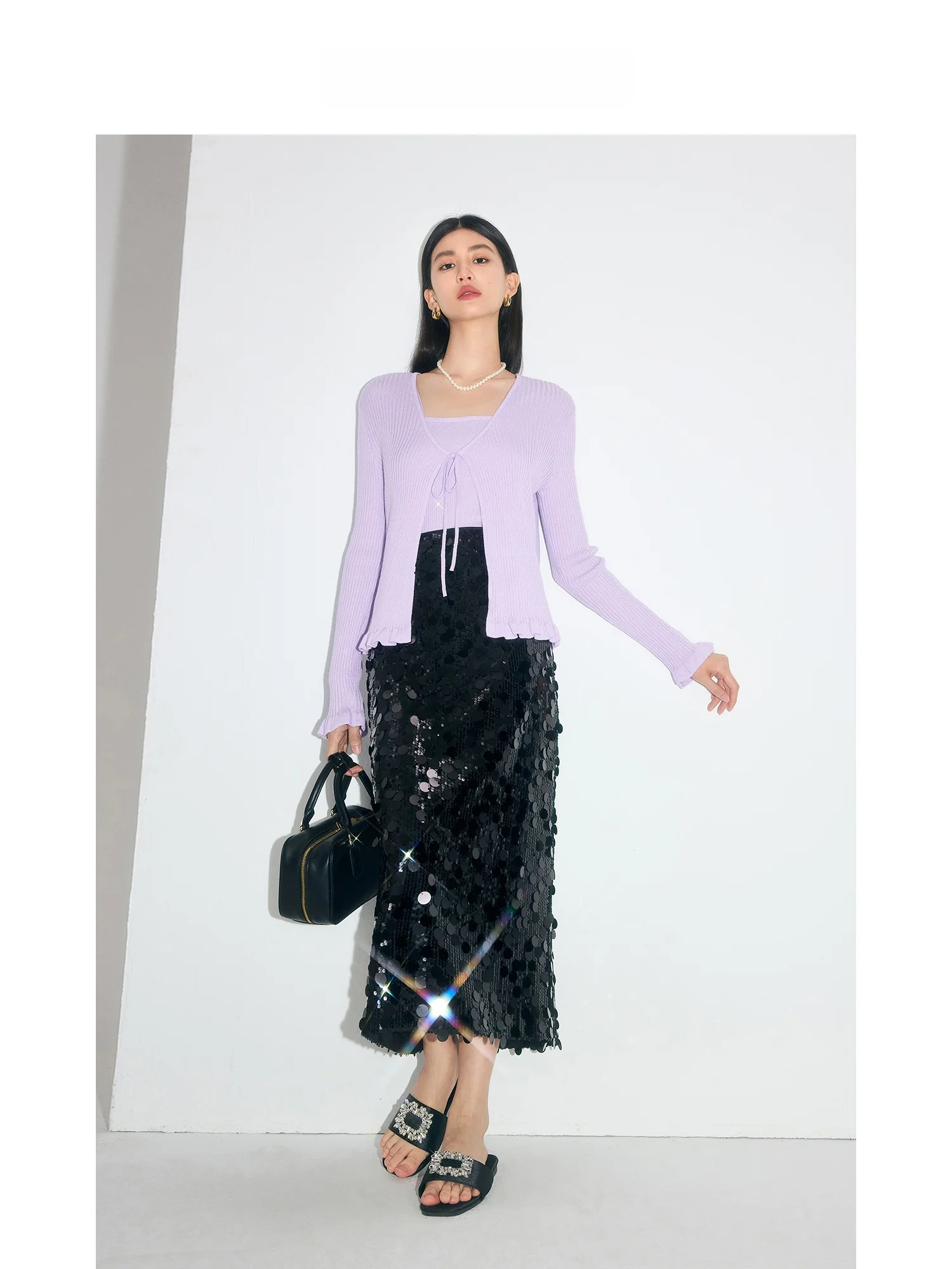 MandyZhang Vintage Heavy Embelliment f Skirt Women's High Waist Straight Cut Long Skirt Glittering Polyester Fiber
MandyZhang Vintage Heavy Embelliment f Skirt Women's High Waist Straight Cut Long Skirt Glittering Polyester Fiber