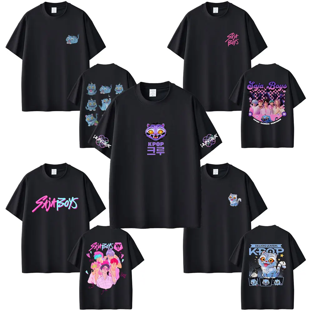 Funny Movie KPop Demon Hunters Saja Boys Derpy Tiger Rumi Mira Zoey Graphic T-shirts Men Women Cartoon Cotton Vintage T Shirts
Funny Movie KPop Demon Hunters Saja Boys Derpy Tiger Rumi Mira Zoey Graphic T-shirts Men Women Cartoon Cotton Vintage T Shirts