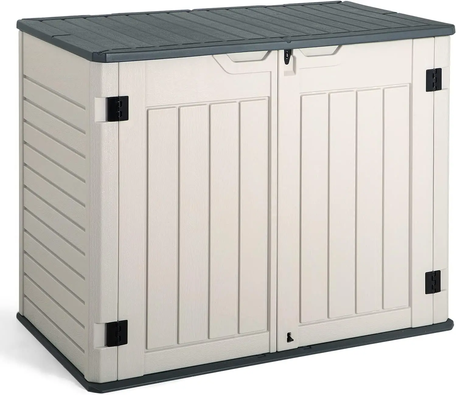 Jummico Horizontal Outdoor Resin Storage Shed 34 Cu. Ft. Garden Storage Extra Large Capacity Weather Resistant Storage Box
Jummico Horizontal Outdoor Resin Storage Shed 34 Cu. Ft. Garden Storage Extra Large Capacity Weather Resistant Storage Box