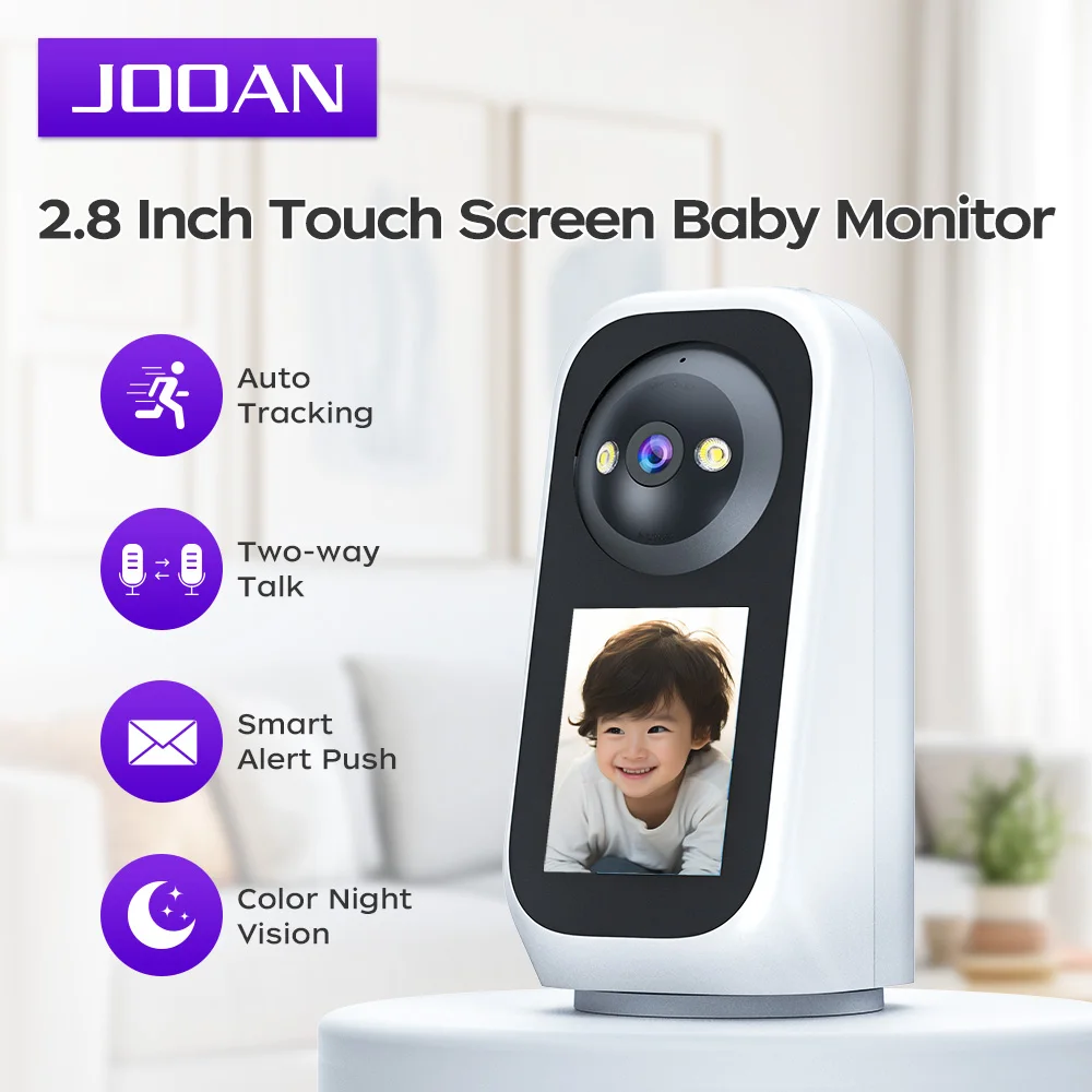 JOOAN 5MP Wireless 2.8 Inch Baby Monitor with Pan Tilt Camera 5G WiFi Night Vision Two-Way Audio Smart Home Security Camera
JOOAN 5MP Wireless 2.8 Inch Baby Monitor with Pan Tilt Camera 5G WiFi Night Vision Two-Way Audio Smart Home Security Camera
