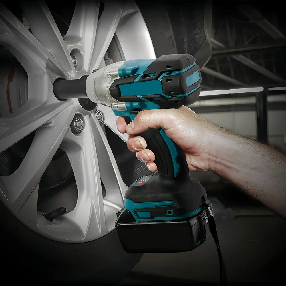 1/2" Cordless Socket Wrench for Makita Battery 18V, Blue Brushless/Brushed Impact Wrench Electric Rechargeable 450Nm Max
1/2" Cordless Socket Wrench for Makita Battery 18V, Blue Brushless/Brushed Impact Wrench Electric Rechargeable 450Nm Max