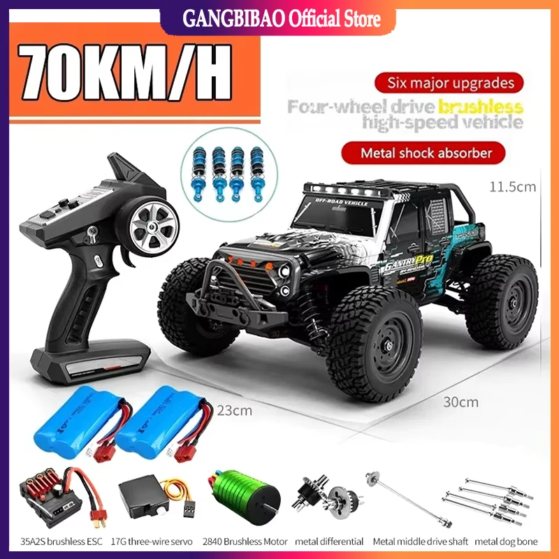 Rc Cars 16103Pro 50km/h Or 70km/h With LED 1/16 Brushless Moter 4WD Off Road 4x4 High Speed Drift Monster Truck Kids Toys Gift
Rc Cars 16103Pro 50km/h Or 70km/h With LED 1/16 Brushless Moter 4WD Off Road 4x4 High Speed Drift Monster Truck Kids Toys Gift