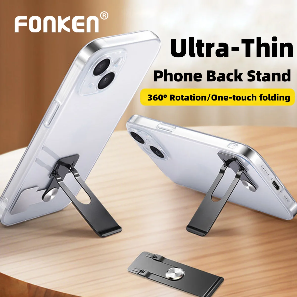 Ultra-thin Mobile Phone Holder Metal Folding Back Stick Phone Desktop Holder Portable Mobile Support Phone Stand Slim Kickstand
Ultra-thin Mobile Phone Holder Metal Folding Back Stick Phone Desktop Holder Portable Mobile Support Phone Stand Slim Kickstand