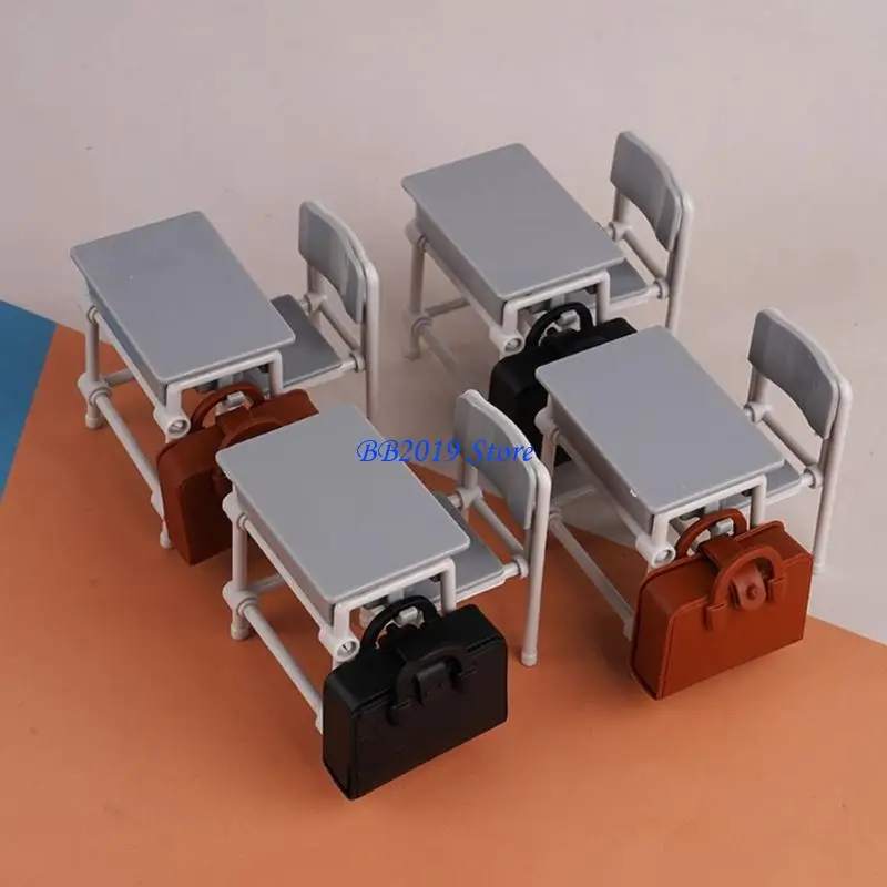 Q0KB Interactive Miniature School Classroom Desk Furniture Set For Educational Demonstration Study Scene Display Accessory
Q0KB Interactive Miniature School Classroom Desk Furniture Set For Educational Demonstration Study Scene Display Accessory