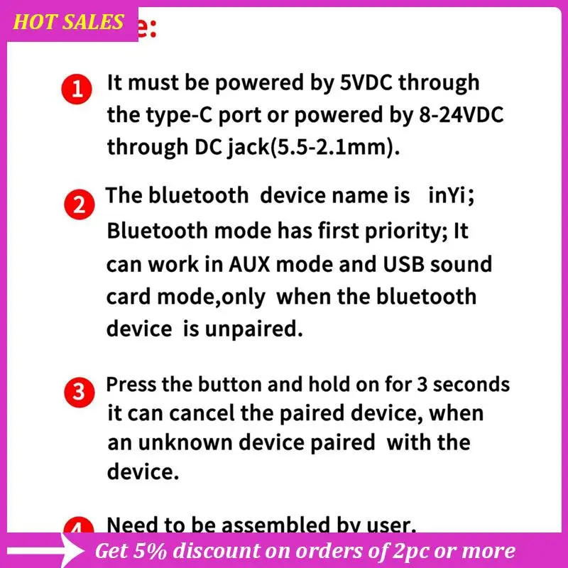 LA02 Qualcomm QCC5125 Enthusiast Grade Bluetooth 5.1 Lossless Decoding Board APTX LDAC Lossless HD Sound Quality,Requisite
LA02 Qualcomm QCC5125 Enthusiast Grade Bluetooth 5.1 Lossless Decoding Board APTX LDAC Lossless HD Sound Quality,Requisite