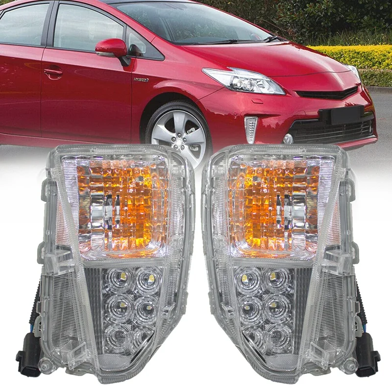 Светодиодные передние указатели поворота DRL дневные ходовые огни для Toyota Prius Facelift XW30 2012-2015 годов 81511-47060 81521-47060
Светодиодные передние указатели поворота DRL дневные ходовые огни для Toyota Prius Facelift XW30 2012-2015 годов 81511-47060 81521-47060
