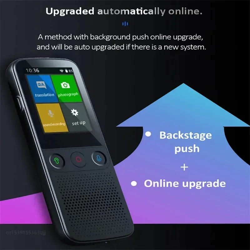 Хит продаж: Умный голосовой переводчик T10 Pro 137 с функцией перевода в реальном времени, портативное устройство для интеллектуального перевода речи.
Хит продаж: Умный голосовой переводчик T10 Pro 137 с функцией перевода в реальном времени, портативное устройство для интеллектуального перевода речи.