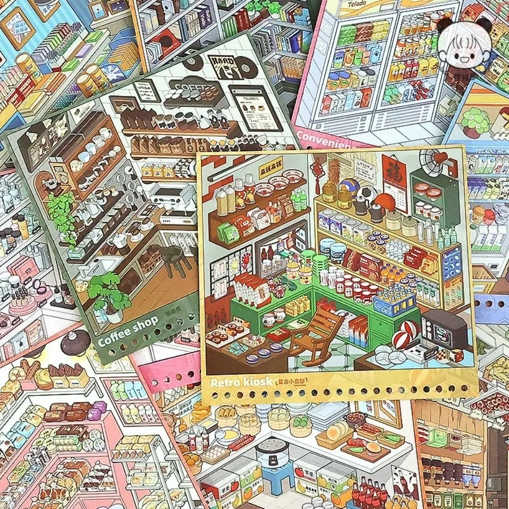 Новые милые 3D-наклейки с пейзажами: 10 сцен, 33 листа, большие миниатюрные наклейки-сцены из ПЭТ для детских магазинов
Новые милые 3D-наклейки с пейзажами: 10 сцен, 33 листа, большие миниатюрные наклейки-сцены из ПЭТ для детских магазинов