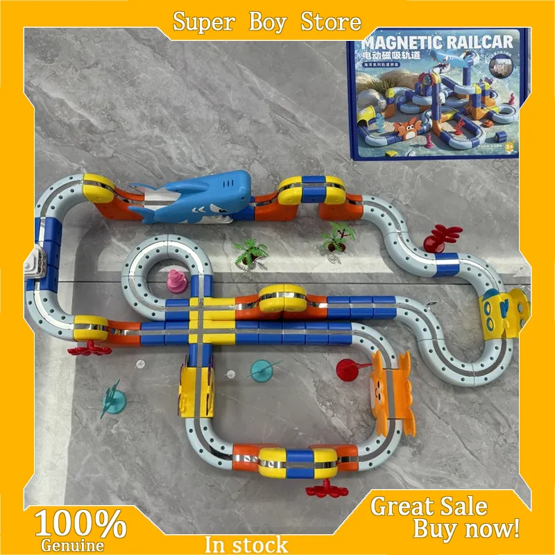 Ocean Magnetic Electric Racing Car with Pull-Back Function Gravity Slide Track Educational Toy for Kids Christmas Holiday Gift
Ocean Magnetic Electric Racing Car with Pull-Back Function Gravity Slide Track Educational Toy for Kids Christmas Holiday Gift