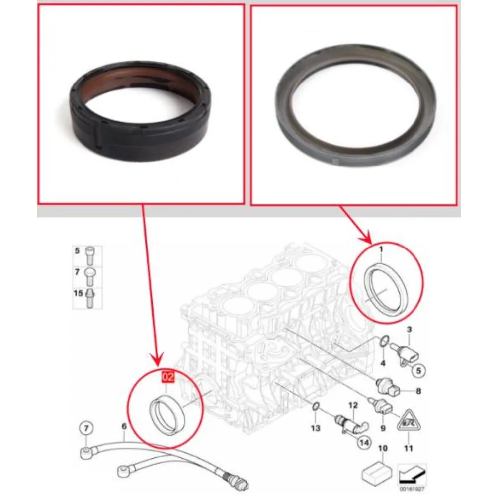 For BMW E87 E84 116i 118i 120i X1 N46 11117511395 Car Engine Front Rear Crankshaft Shaft Oil Rubber Seal Replacement Part
For BMW E87 E84 116i 118i 120i X1 N46 11117511395 Car Engine Front Rear Crankshaft Shaft Oil Rubber Seal Replacement Part