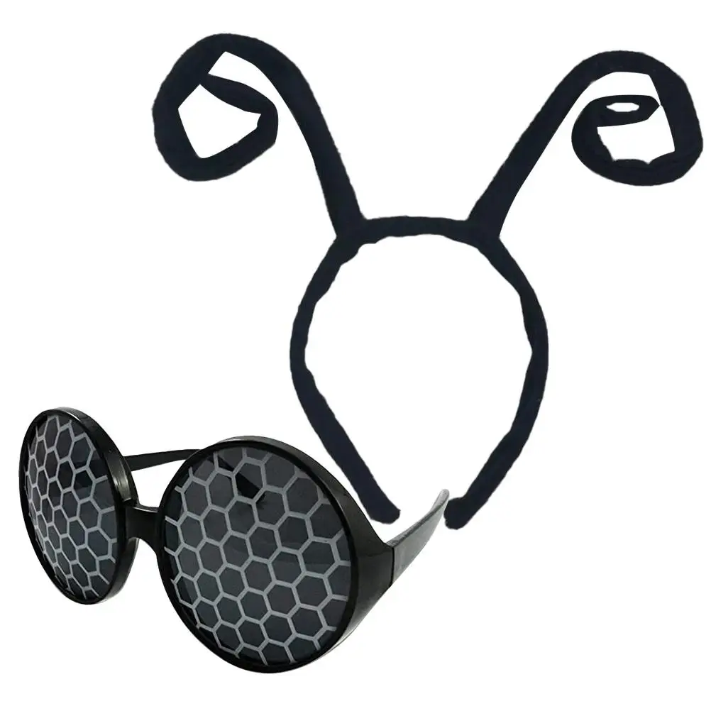 Black Ant Headband with Glasses Set for Party Halloween Bug Costume Plastic Lightweight Comfortable Wear Accessories
Black Ant Headband with Glasses Set for Party Halloween Bug Costume Plastic Lightweight Comfortable Wear Accessories