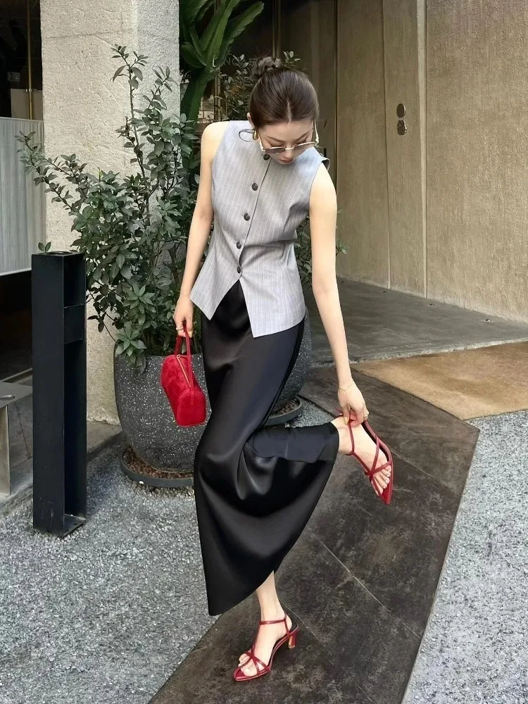 ay irt And Skirt Set Ele Commute Small Fraance Sle Summer Faion Женский костюм-двойка Легкий роскошный костюм Sensa...
ay irt And Skirt Set Ele Commute Small Fraance Sle Summer Faion Женский костюм-двойка Легкий роскошный костюм Sensa...