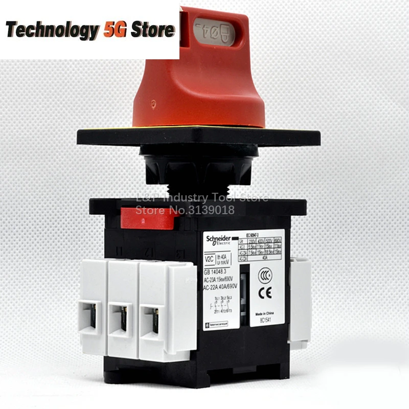 Original Schneider Emergency Stop 40A 3P VCD2C ( V2C + KCD1PZC ) Load Switch Body V2C And Panel KCD1PZC Switch-disconnector
Original Schneider Emergency Stop 40A 3P VCD2C ( V2C + KCD1PZC ) Load Switch Body V2C And Panel KCD1PZC Switch-disconnector