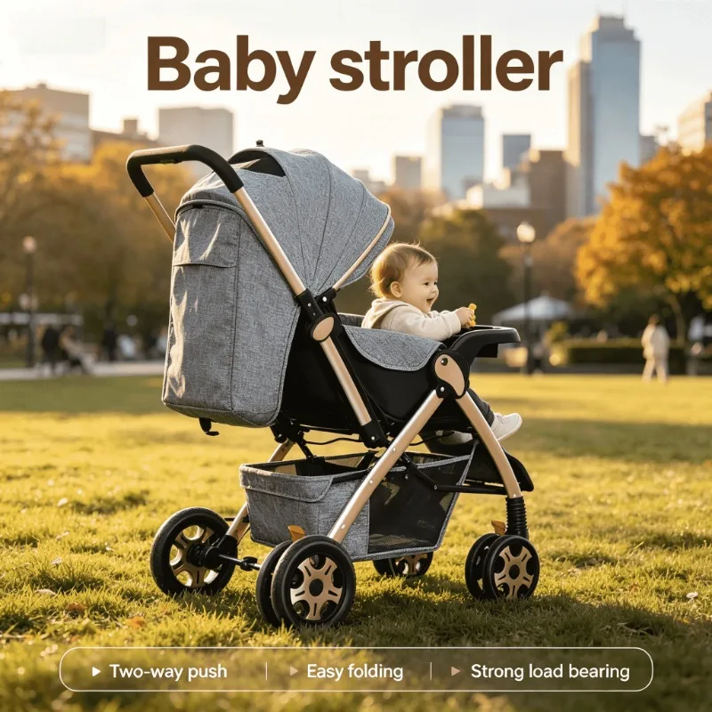 Lightweight & Compact Baby Stroller - One-Hand Folding Reversible Seat Reclining Design for Infants/Newborns -Perfect for Travel
Lightweight & Compact Baby Stroller - One-Hand Folding Reversible Seat Reclining Design for Infants/Newborns -Perfect for Travel
