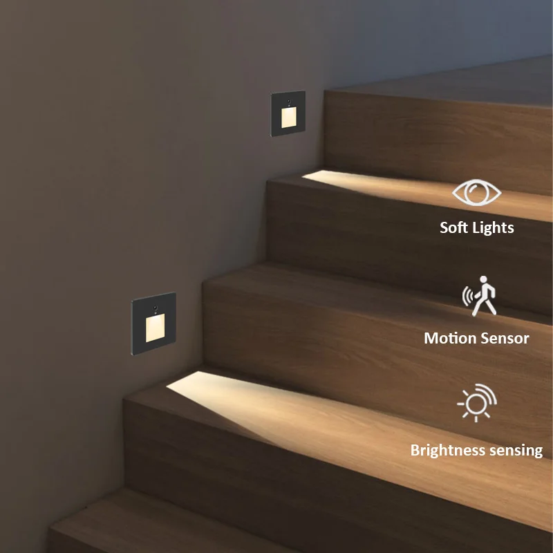 New IP54 Waterproof Magnetic Suction Human Body Sensing Intelligent Led Outdoor Embedded Step Stair Light
New IP54 Waterproof Magnetic Suction Human Body Sensing Intelligent Led Outdoor Embedded Step Stair Light