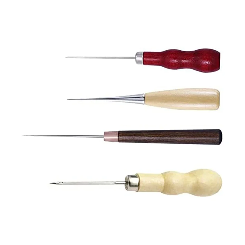 B50C 4Pcs Woodworking Awl Set - Stainless Steel, 4 Count, Medium Grit, Comfortable Punching & Drilling For Leather & Wood
B50C 4Pcs Woodworking Awl Set - Stainless Steel, 4 Count, Medium Grit, Comfortable Punching & Drilling For Leather & Wood