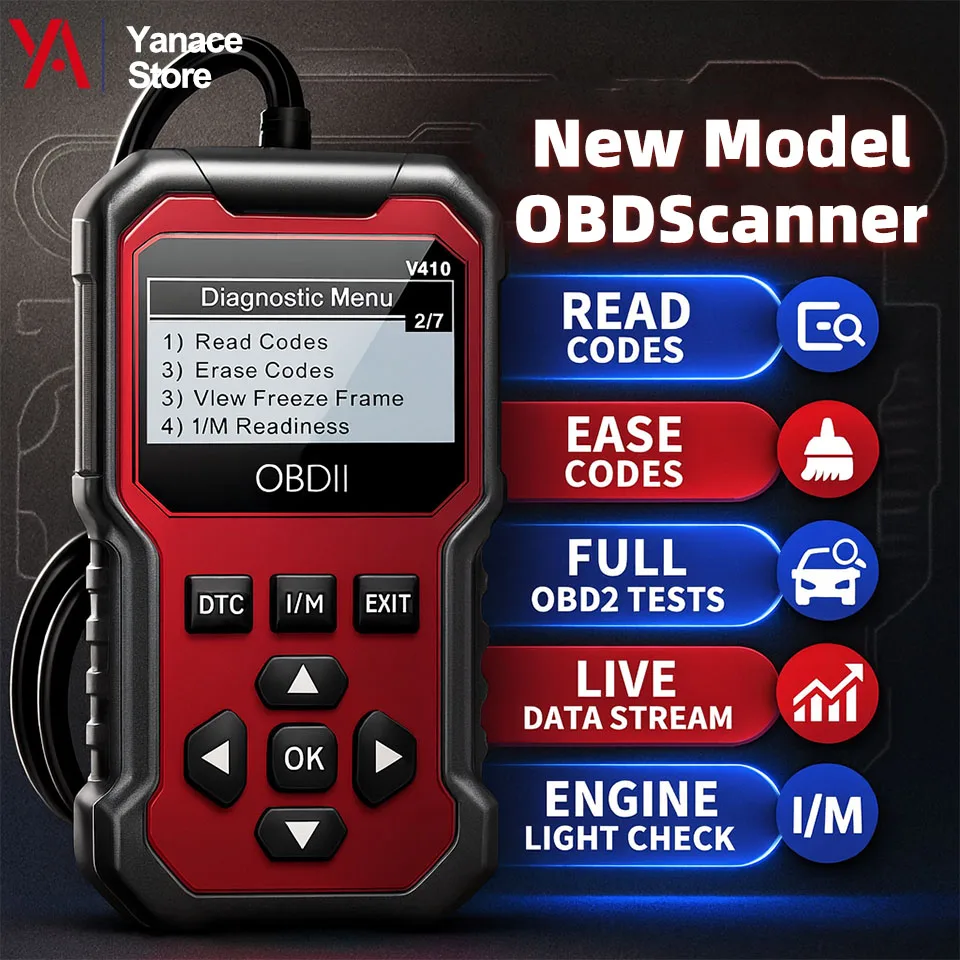 OBD2 Scanner Car Engine Fault Code Reader CAN Diagnostic Tool with Voltage Check 10S Fault Analysis Auto Car Diagnostic Scanner
OBD2 Scanner Car Engine Fault Code Reader CAN Diagnostic Tool with Voltage Check 10S Fault Analysis Auto Car Diagnostic Scanner
