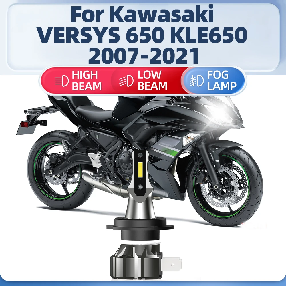 10000LM H7 Motorcycle LED Headlight 12V Moto Front Lamp Bulb 6000K For Kawasaki VERSYS 650 KLE650 2007-2017 2018 2019 2020 2021
10000LM H7 Motorcycle LED Headlight 12V Moto Front Lamp Bulb 6000K For Kawasaki VERSYS 650 KLE650 2007-2017 2018 2019 2020 2021