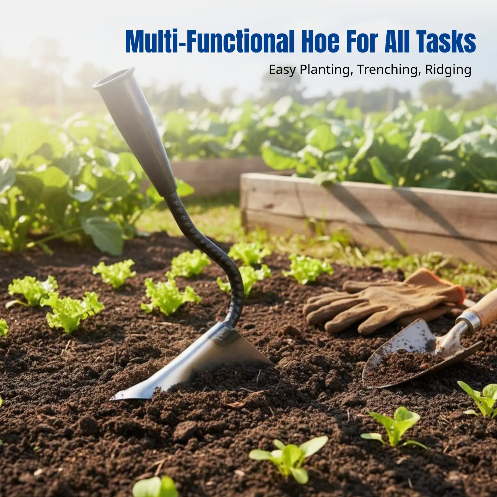 Thickened Manganese Steel Triangular Hoe, Hand-Pulled Plow, Multi-Purpose Gardening and Farming Tool, Durable Agricultural
Thickened Manganese Steel Triangular Hoe, Hand-Pulled Plow, Multi-Purpose Gardening and Farming Tool, Durable Agricultural