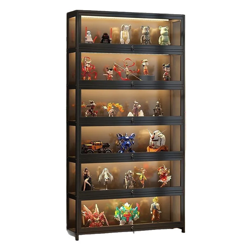 Figure display cabinet, with lock and lamp, household dustproof acrylic transparent model display cabinet, ornament rack
Figure display cabinet, with lock and lamp, household dustproof acrylic transparent model display cabinet, ornament rack